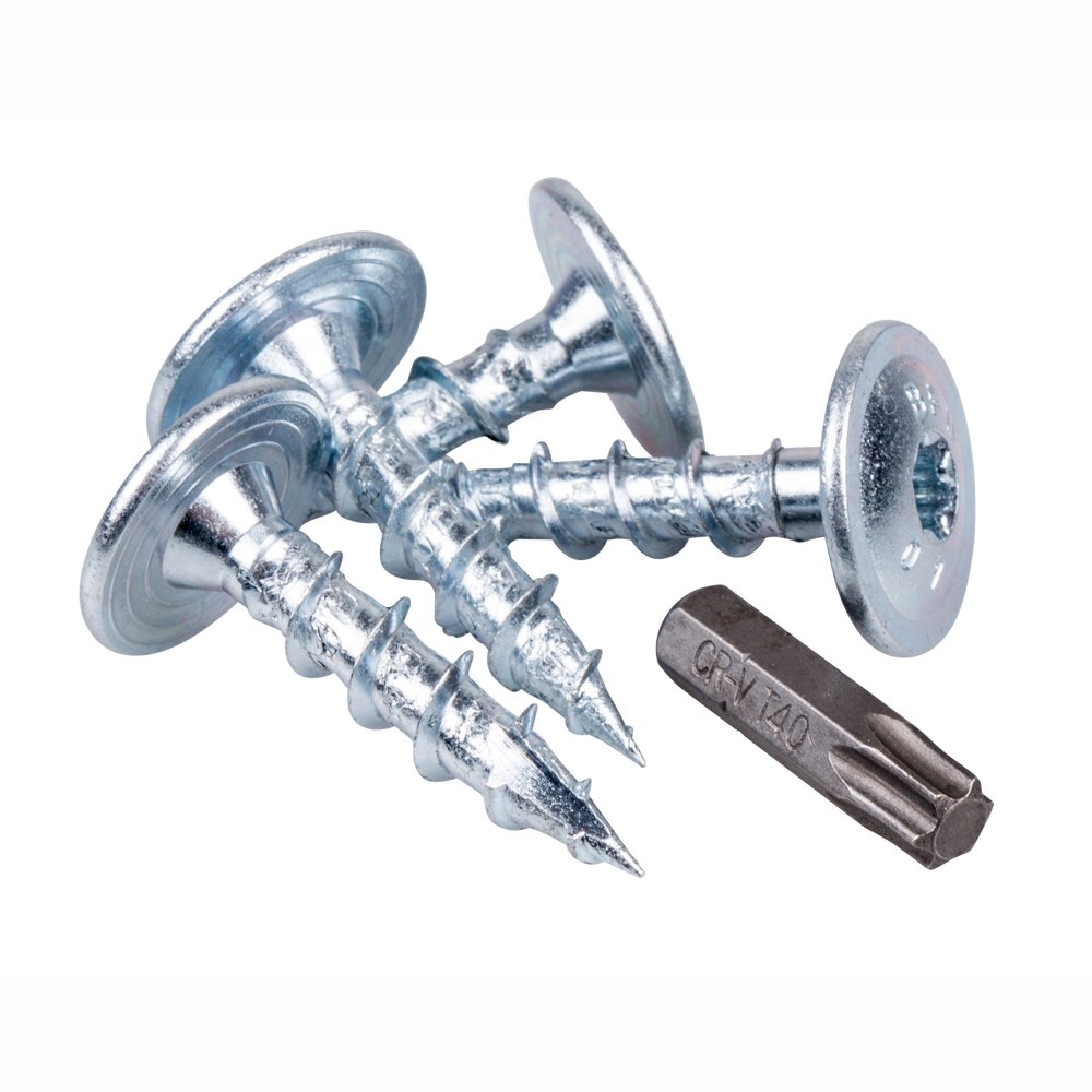 Pfostenverbinderschrauben 8 x 40 Set 4 Stück mit Biteinsatz T40