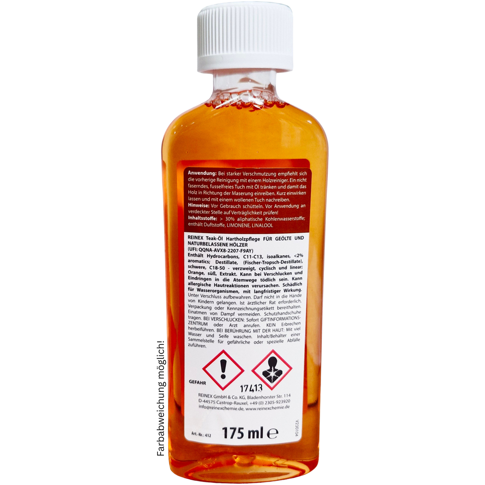 Elite M&ouml;belpolitur teak 175 ml, f&uuml;r die Hartholzpflege image number 1
