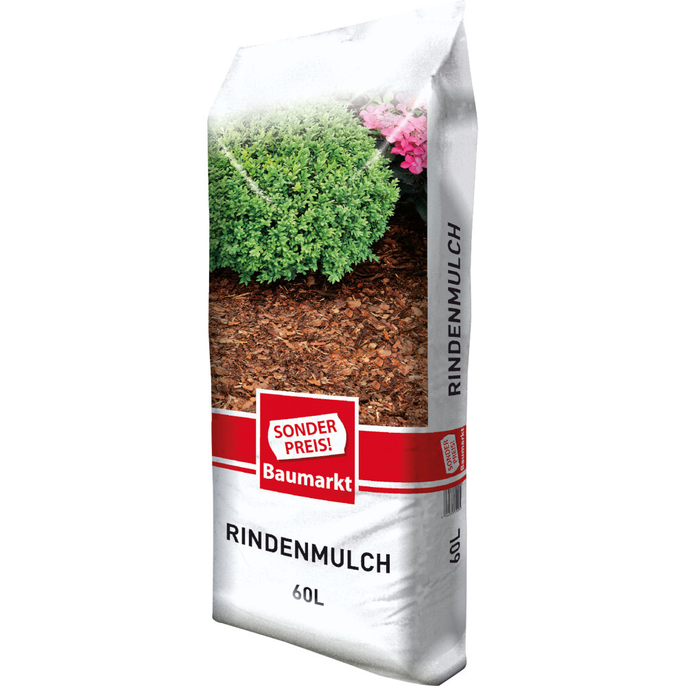 Sonderpreis Baumarkt Rindenmulch 60 Liter aus 100% Nadelholzrinde