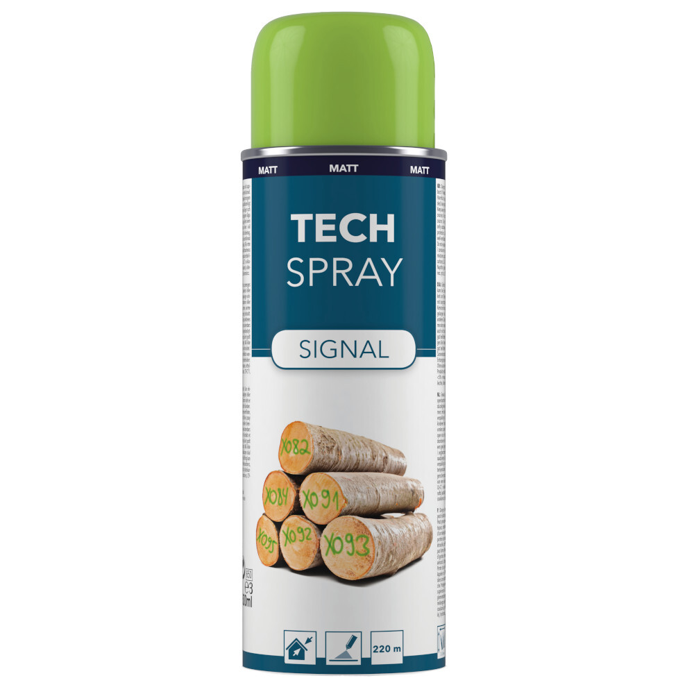 Tech Spray Signal matt, Markierspray 500 ml grün