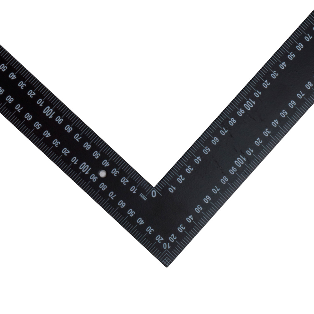 Schreinerwinkel 90° 40x60cm schwarz Zimmermannswinkel Messwinkel Anschlagwinkel image number 1