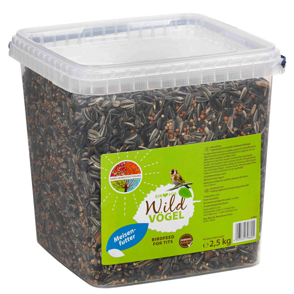 Meisenfutter 2,5 kg im Eimer aus für mehr Energie