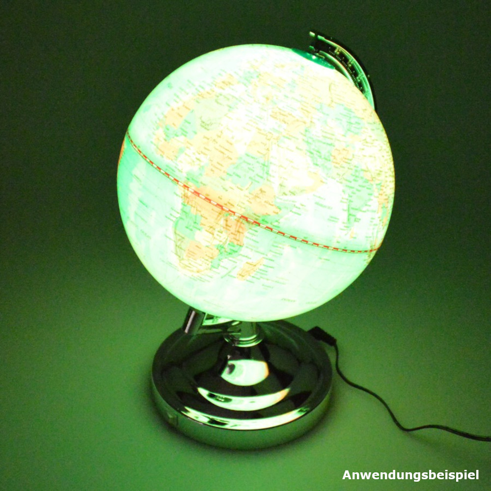 LED Dekolampe Globus Ø 20 x 30 cm mit Farbwechsel image number 1