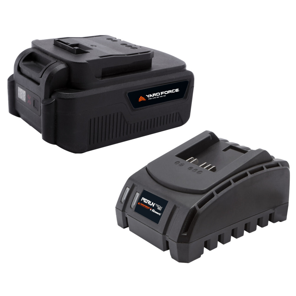 Starter-Set 4,0Ah Li-Ion-Akku und 20 V Ladegerät für YARD FORCE Elektrogeräte
