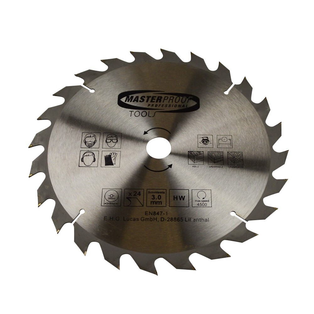 Kreissägeblatt 315 x 1,8 mm mit 24 Zähne für Holz image number 0