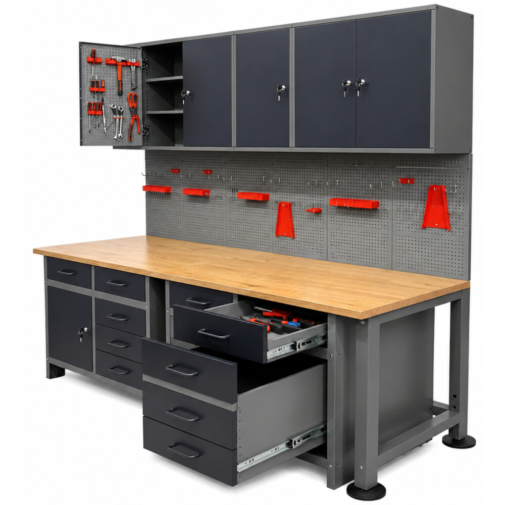 Prestige Work Werkstattwand 6-teilig Metall 240 cm image number 1