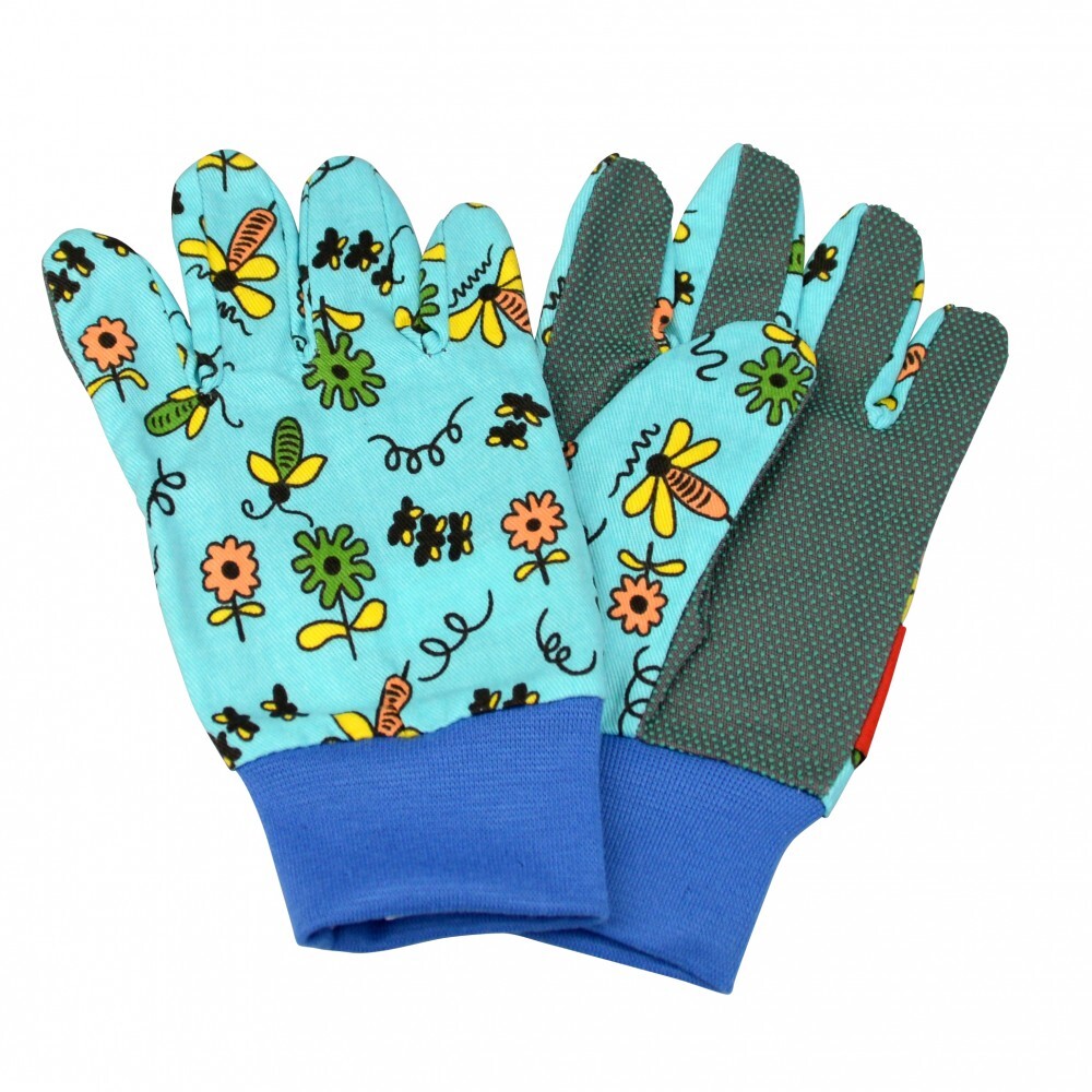 Kinderhandschuhe Gr. 5 Blümchen