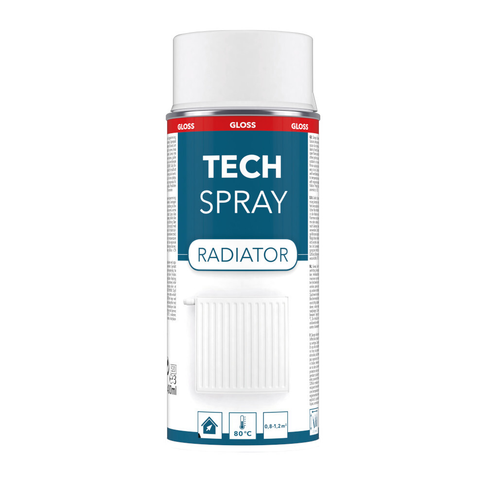 Tech Spray Heizkörper Lack glänzend weiß