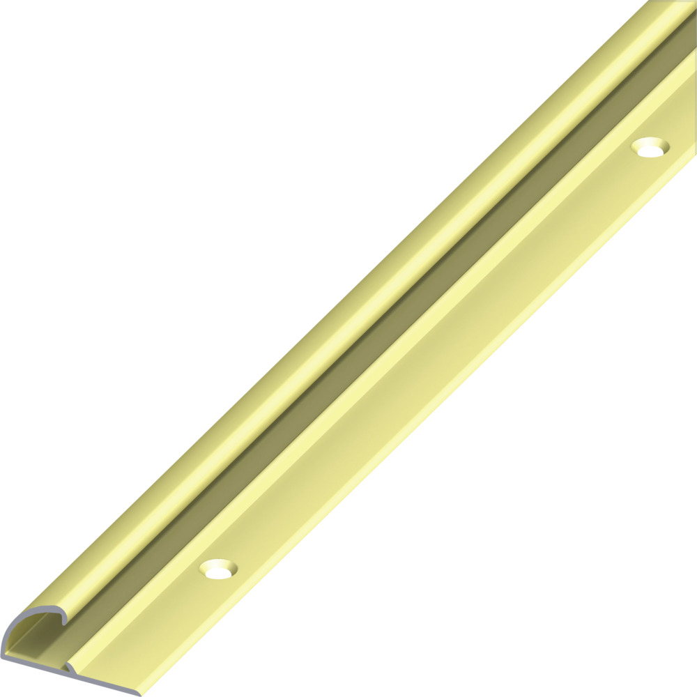Einfass-Profil Aluminium eloxiert 1000 x 26 x 13 mm messingfarben gelocht image number 0