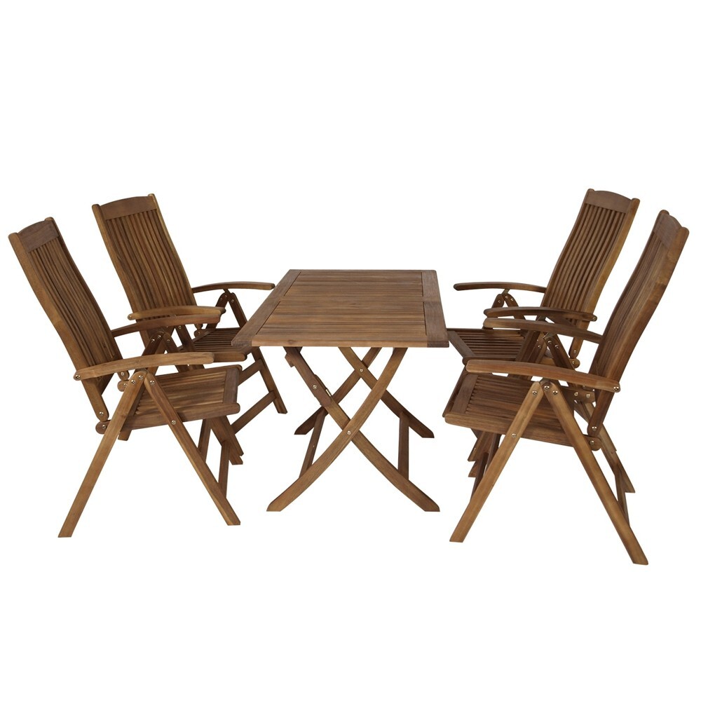 Gartenmöbel-Set Maracana 5-teilig, Akazienholz geölt