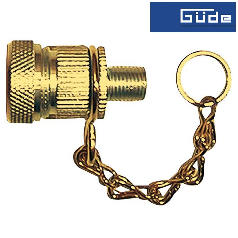 Güde® Fahrradnippel aus Metall, mit Befestigungskette
