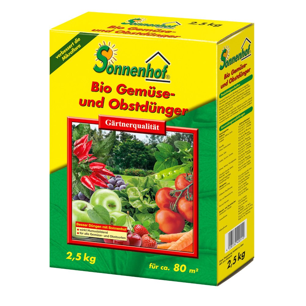 Biodünger für Gemüse und Obst 2,5 kg