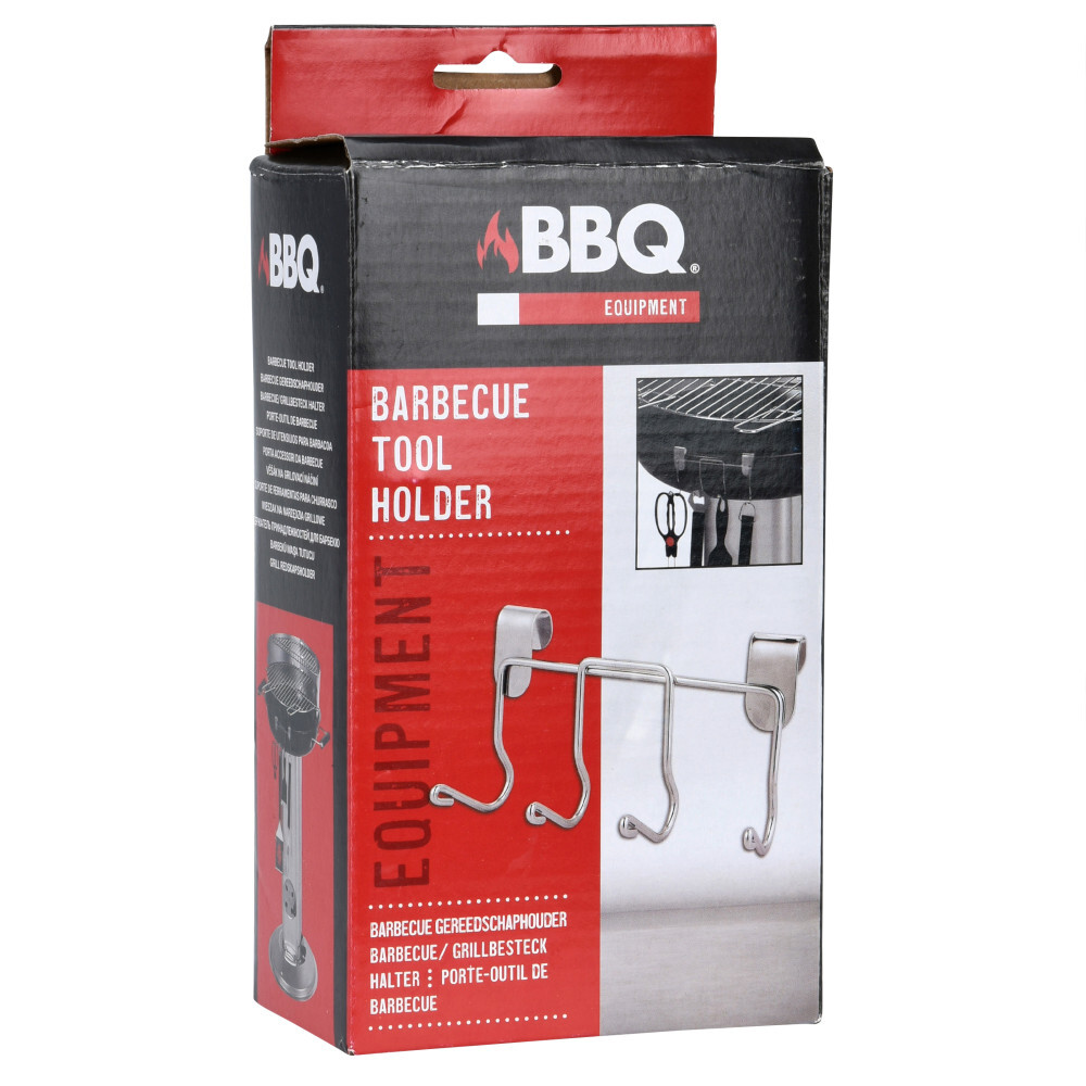 Grillbesteckhalterung aus Metall mit 4 Haken image number 1