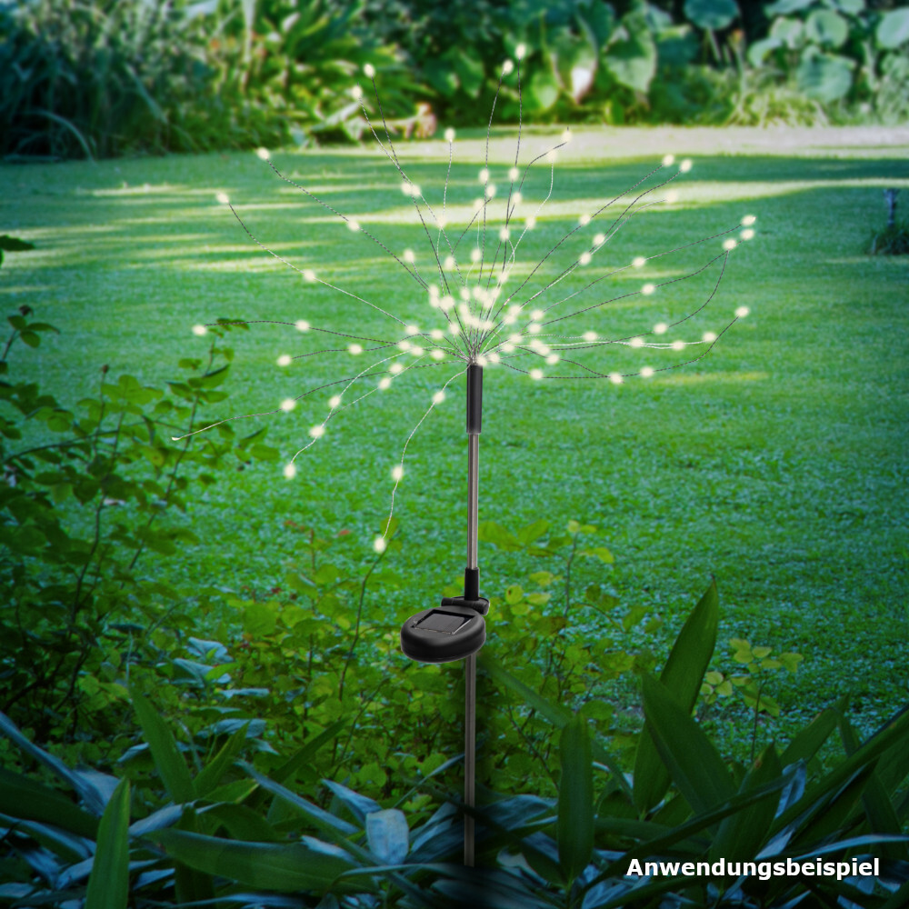 LED Solarbeleuchtung mit 90 LEDs und Erdspieß image number 3