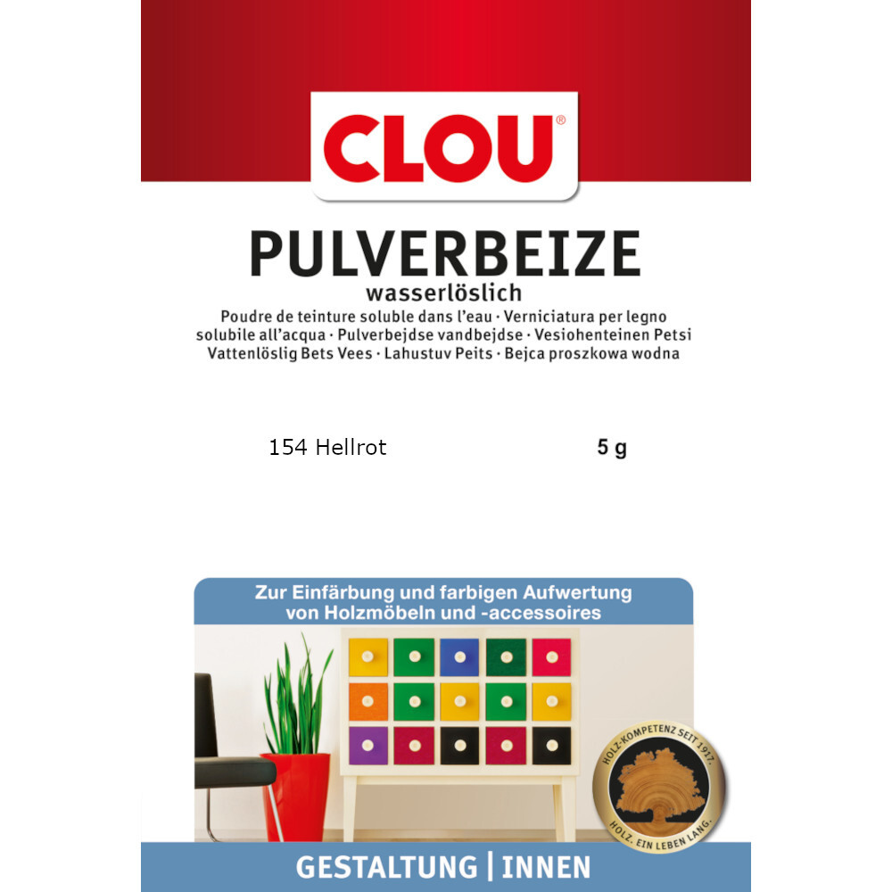Clou Pulverbeize wv 154 Hellrot 5g