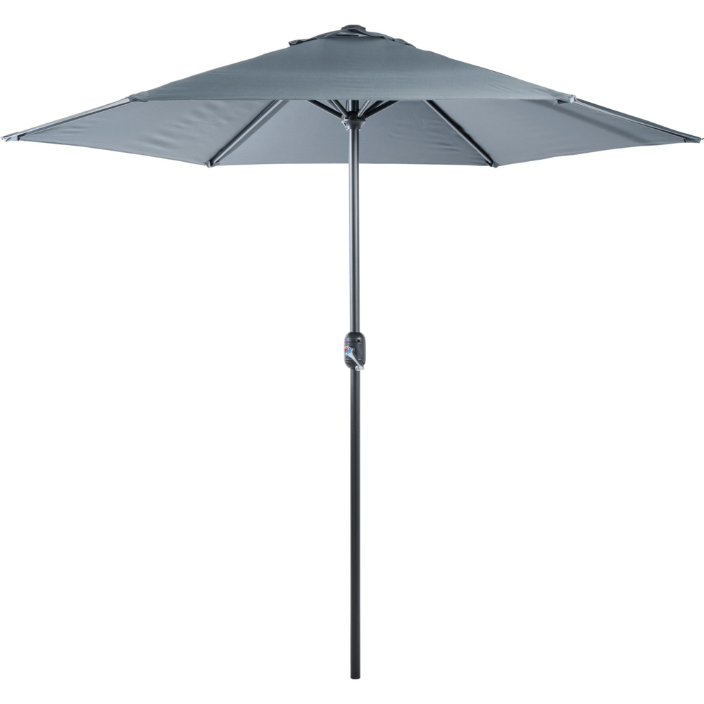 Sonnenschirm Ø 250 cm Anthrazit aus Aluminium