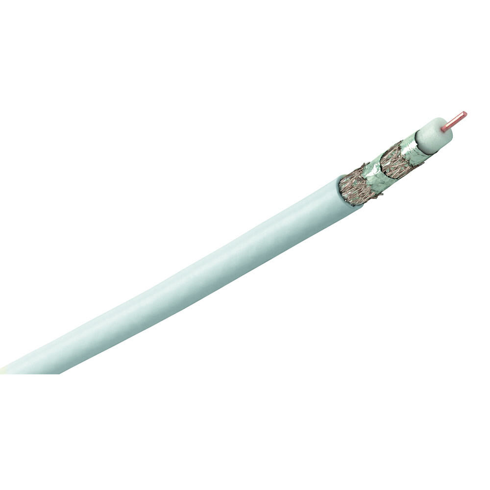 hama® Koax-Kabel, 120 dB, 25 m, weiß image number 1