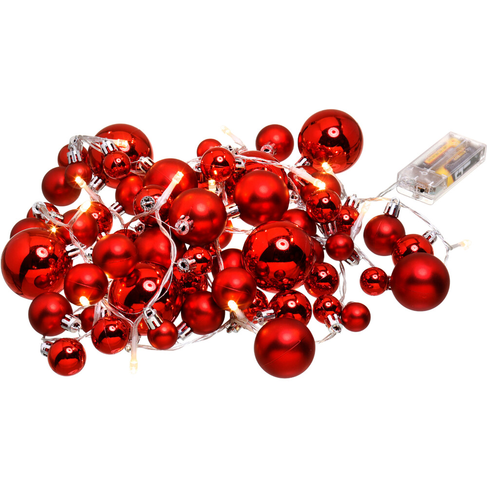 Kugel-Lichterkette mit 20 LEDs - 3-fach sortiert image number 1