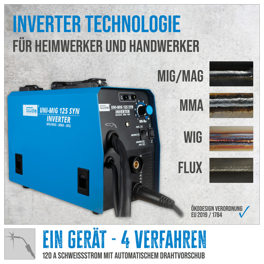 G&uuml;de&reg; Universalschwei&szlig;ger&auml;t Uni-Mig 125 SYN image number 3