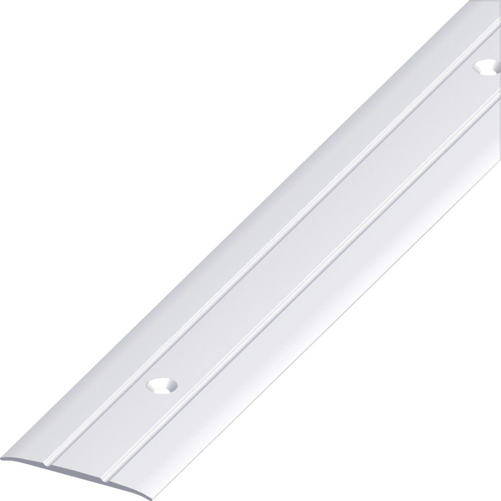 &Uuml;bergangsprofil Aluminium eloxiert 2000 x 37 x 2,5 mm silberfarben gelocht image number 0