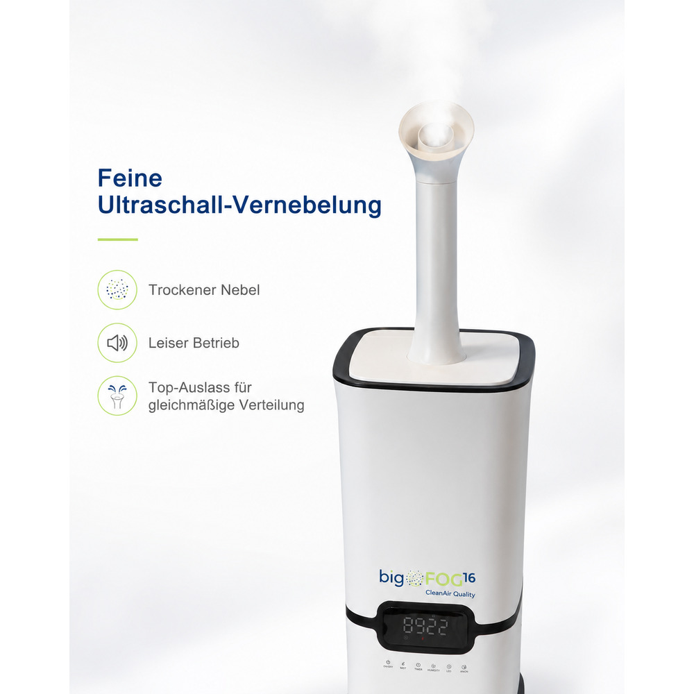 BigFOG16 Ultraschall-Luftk&uuml;hler mit Luftbefeuchtung, 16 Liter image number 2