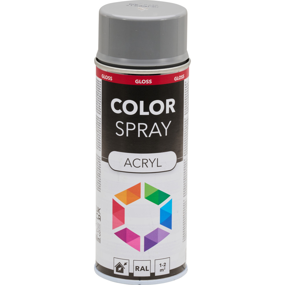 Lackspray glänzend 400 ml Acryl RAL7037 staubgrau image number 1