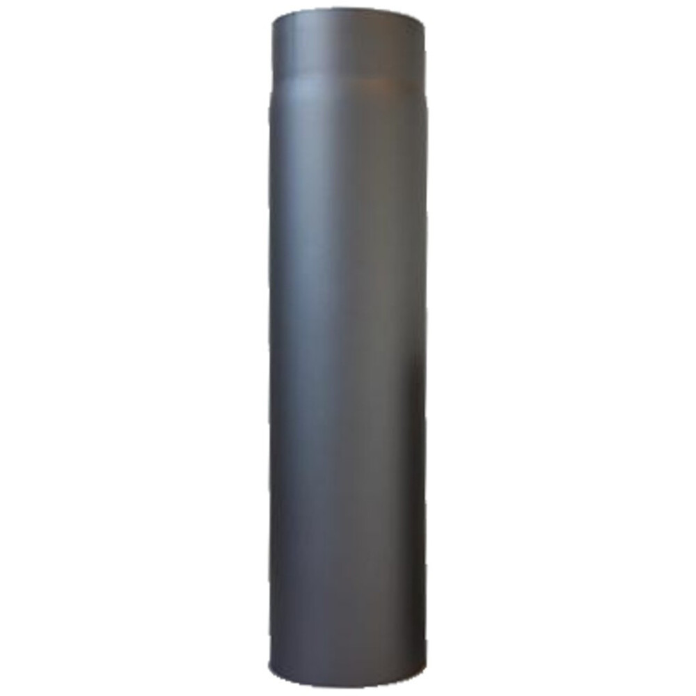 Ofenrohr gerade Ø150x1000 mm Stahlblech gussgrau