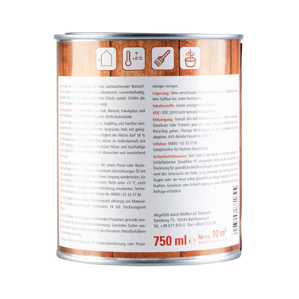 DECOPRO Teaköl 750 ml image number 1