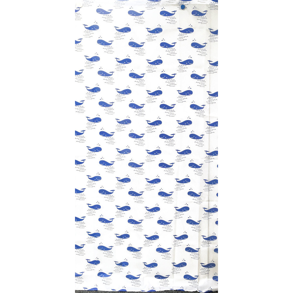 Duschvorhang Wal 180x200 cm aus Polyester