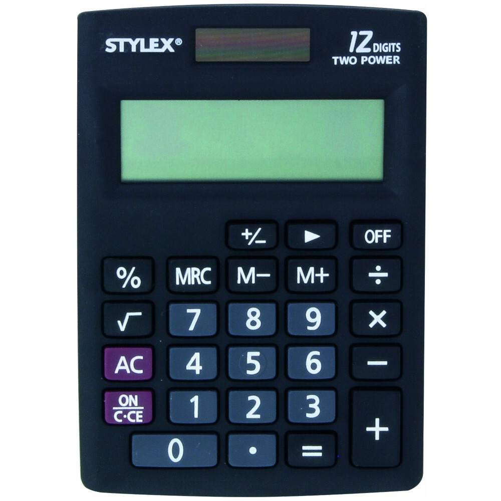 Taschenrechner mit 12-stelliger LCD-Anzeige