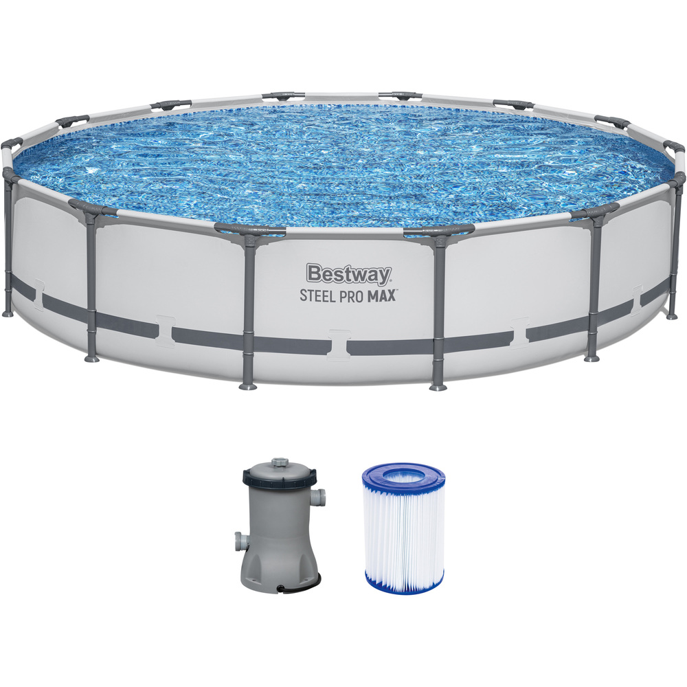 Bestway&reg; Steel Pro Max Frame Pool mit Pumpe &Oslash; 427 x 84 cm image number 0