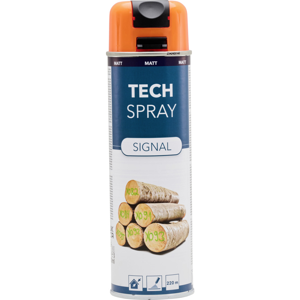 Tech Spray Signal matt, Markierspray 500 ml Orange image number 3
