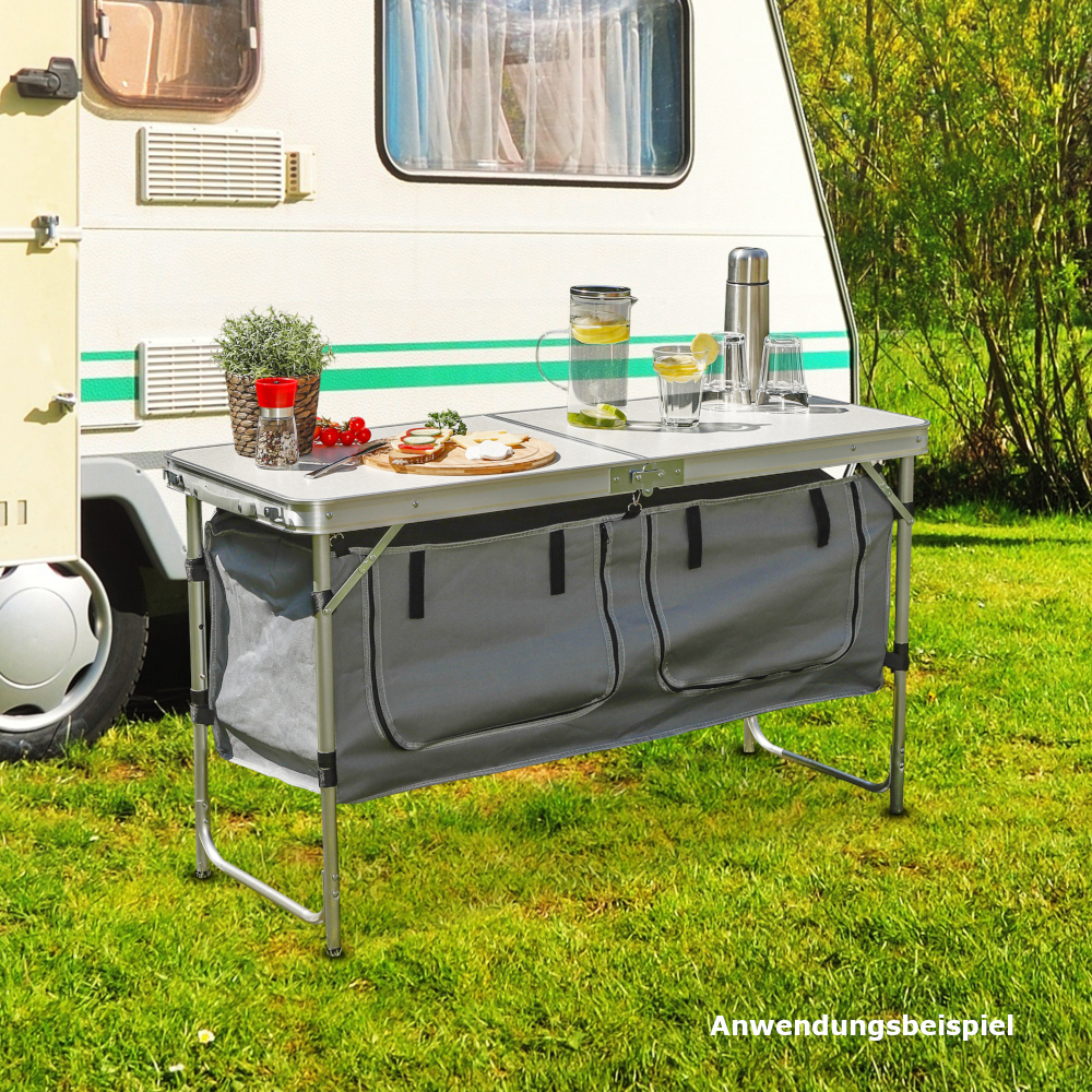 Camping-Küchenschrank 120x47x70 cm klappbar image number 6