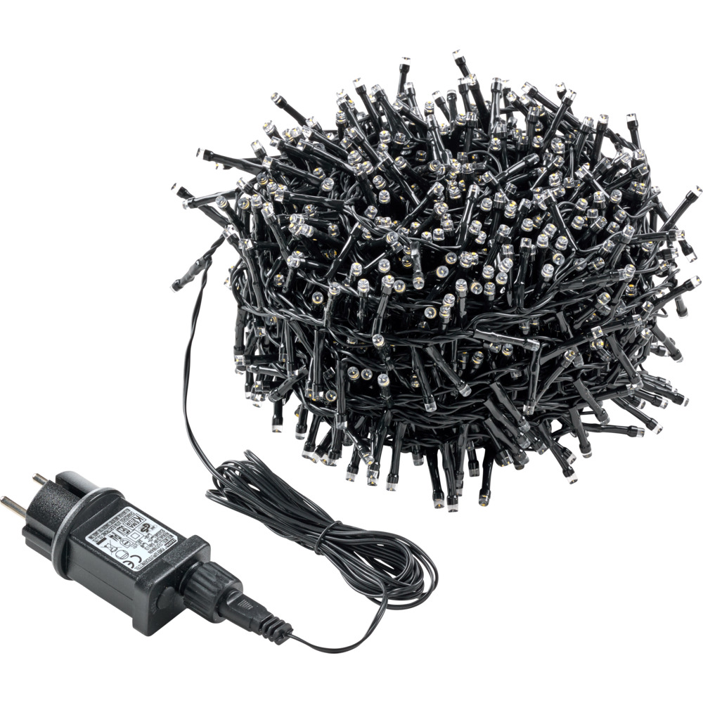 Cluster-Lichterkette mit 1200 LEDs warmwei&szlig; image number 0