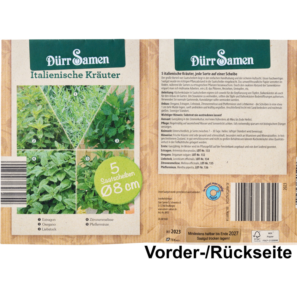 Saatband 3 St&uuml;ck / Saatscheiben 5 St&uuml;ck, sortiert image number 9