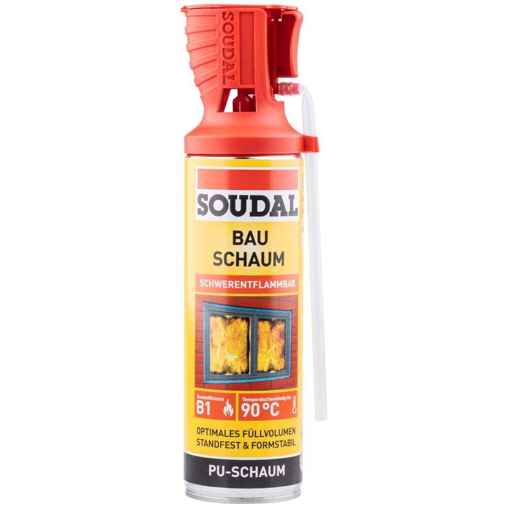 Soudal Bauschaum B1 500 ml aus Polyurethanschaum mit Genius Gun image number 0