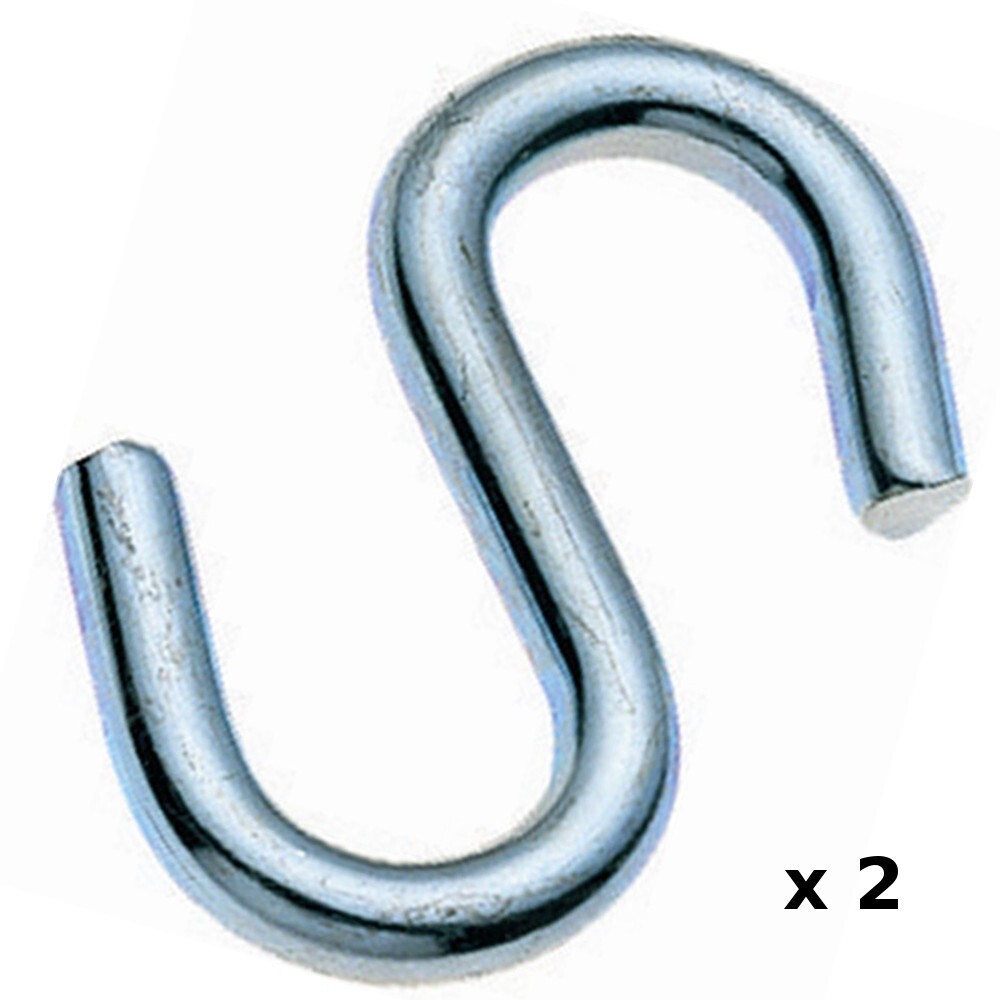 FISHBULL S-Haken 6 mm, Stahl, 2 Stück