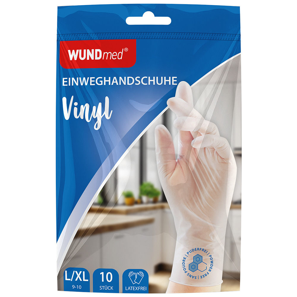 WUNDmed&reg; Einmalhandschuhe Vinyl Gr. L/XL, 10 St&uuml;ck