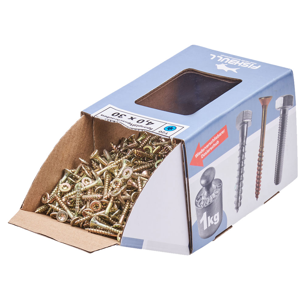 Spanplattenschraube 4x30 mm IVZ 1kg FISHBULL-Pack Senkkopf Teilgewinde image number 3