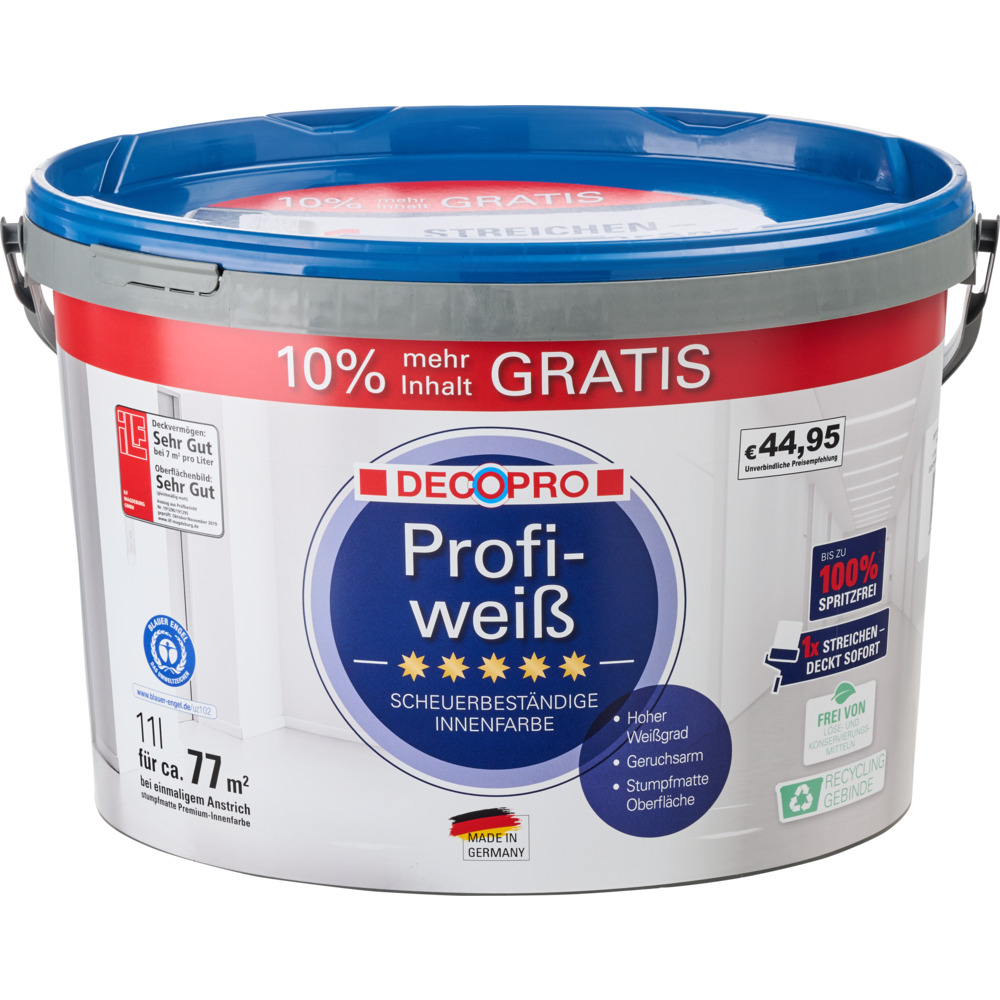 DECOPRO Profiweiß 11 Liter matt hochdeckend