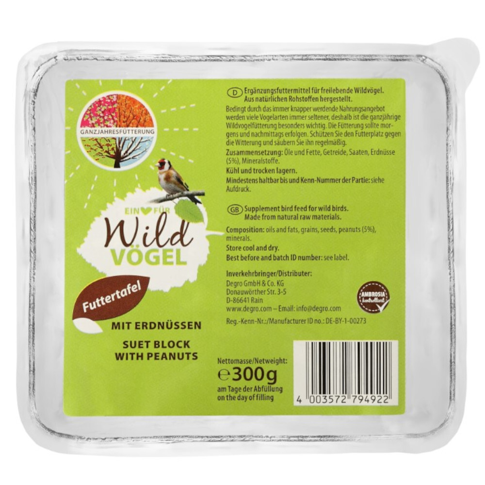Vogelfutter Buffet mit Erdnüssen 300 g