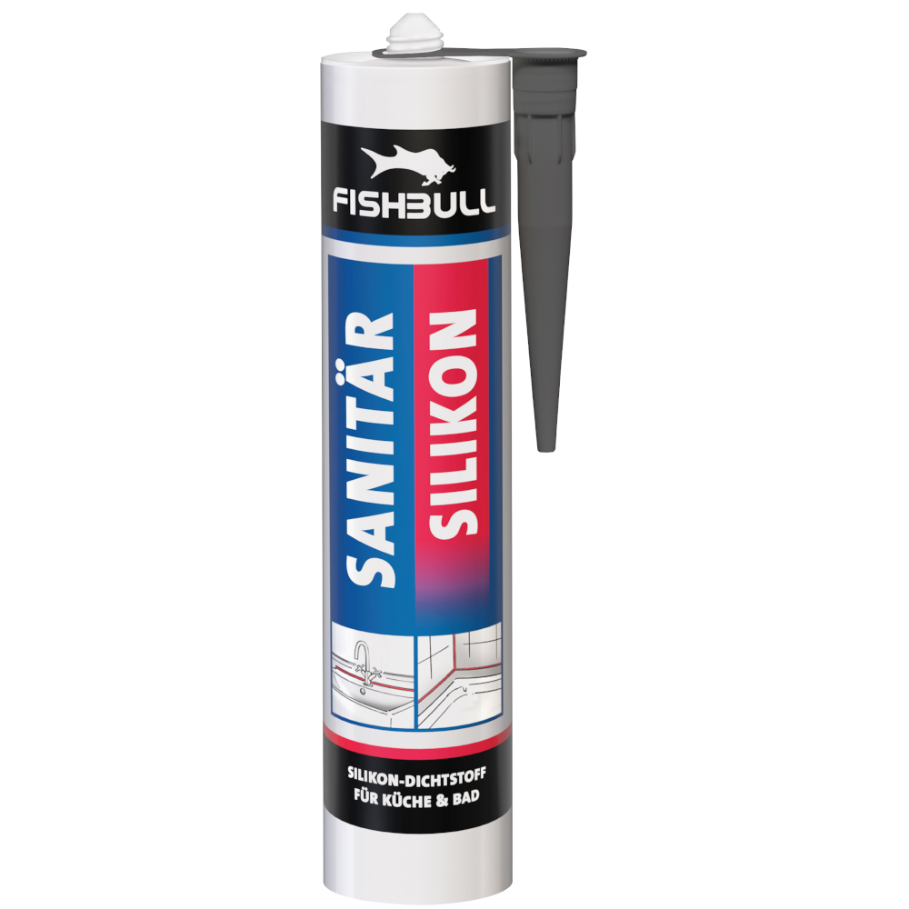 FISHBULL Sanitär Silikon 300 ml anthrazit image number 0