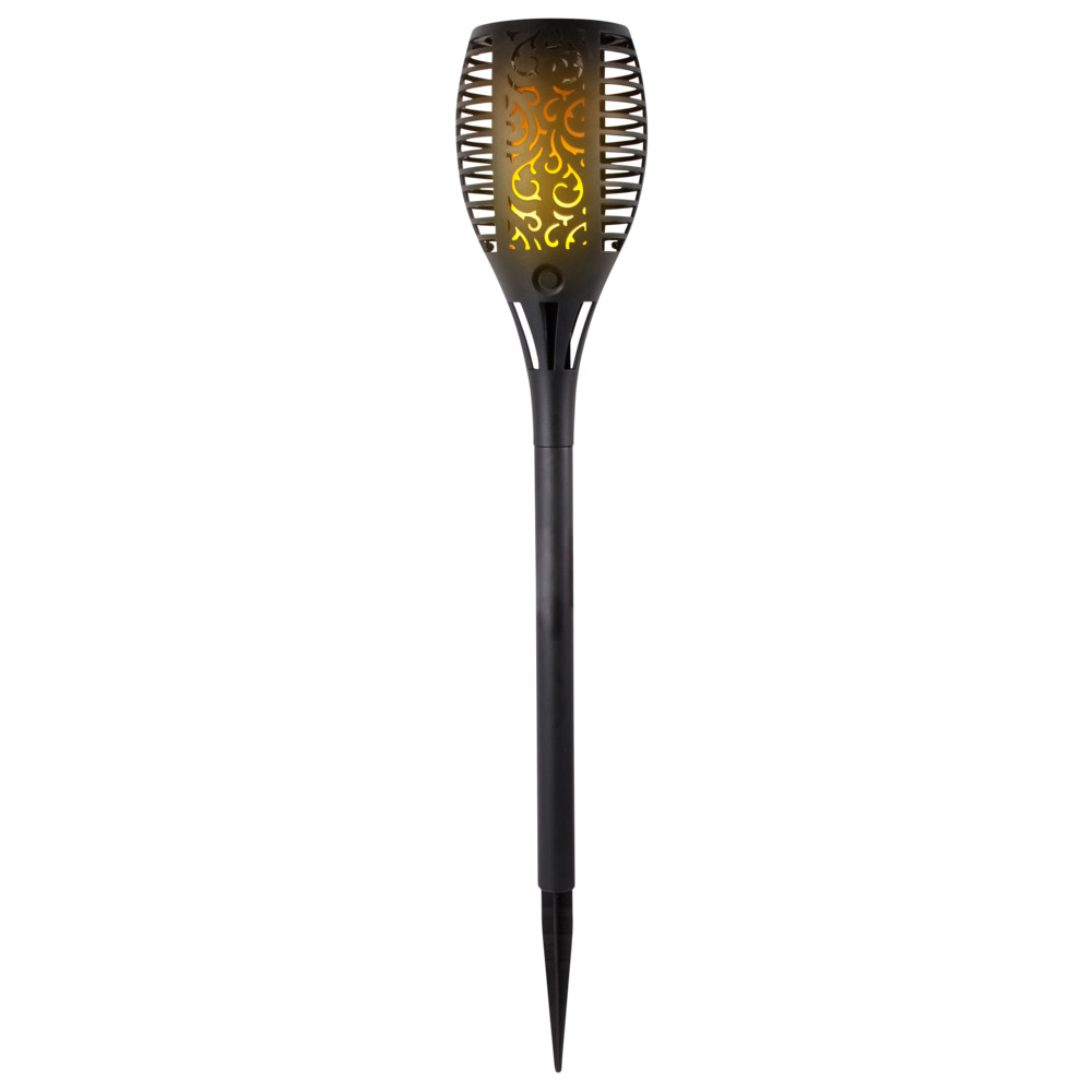 LED-Solar-Gartenfackel, mit Erdspieß