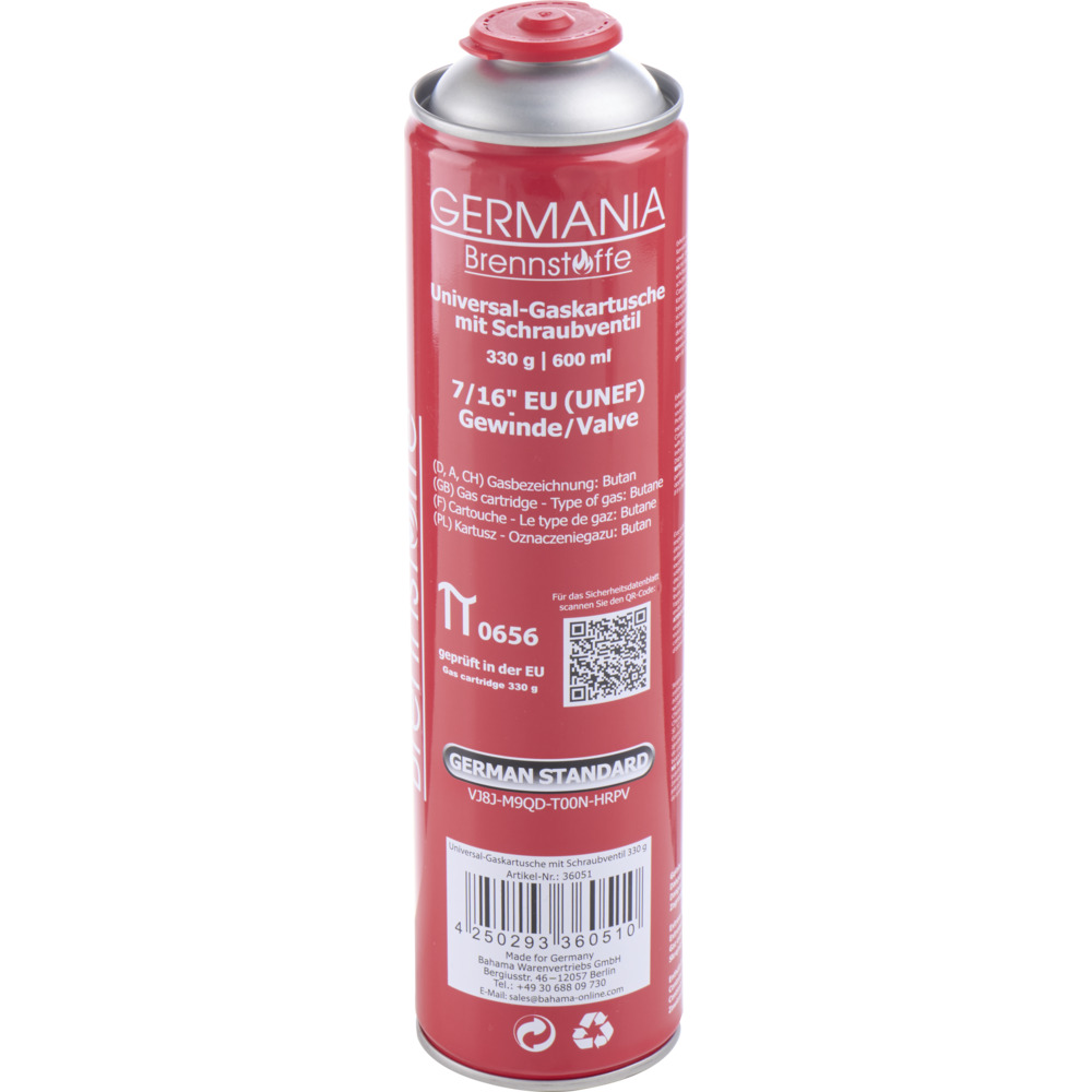 GERMANIA® Butan-Gaskartusche 330 g