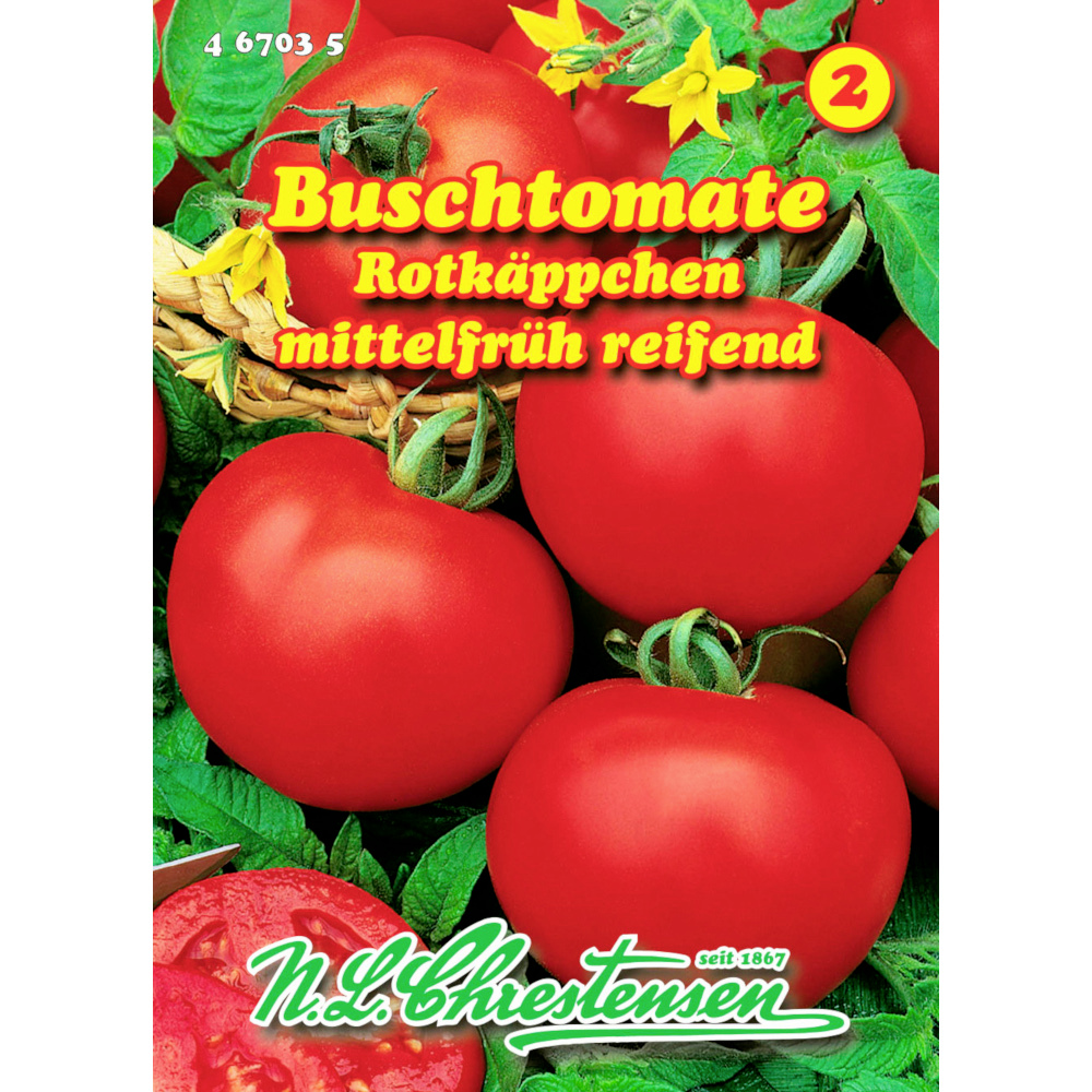 Saatgut Buschtomate Rotkäppchen ca. 80 Pflanzen image number 0