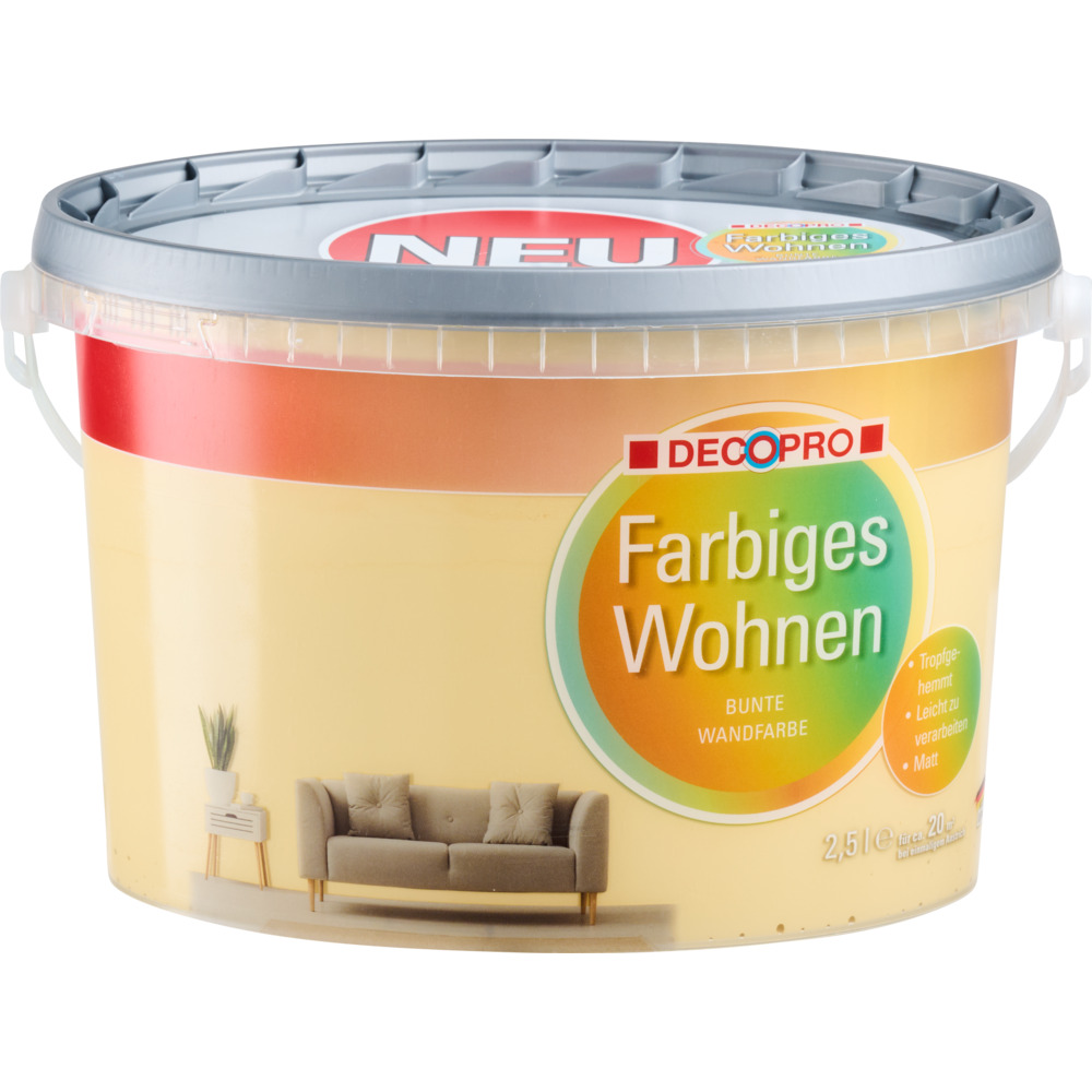 DECOPRO Farbiges Wohnen Sonne 2,5 L