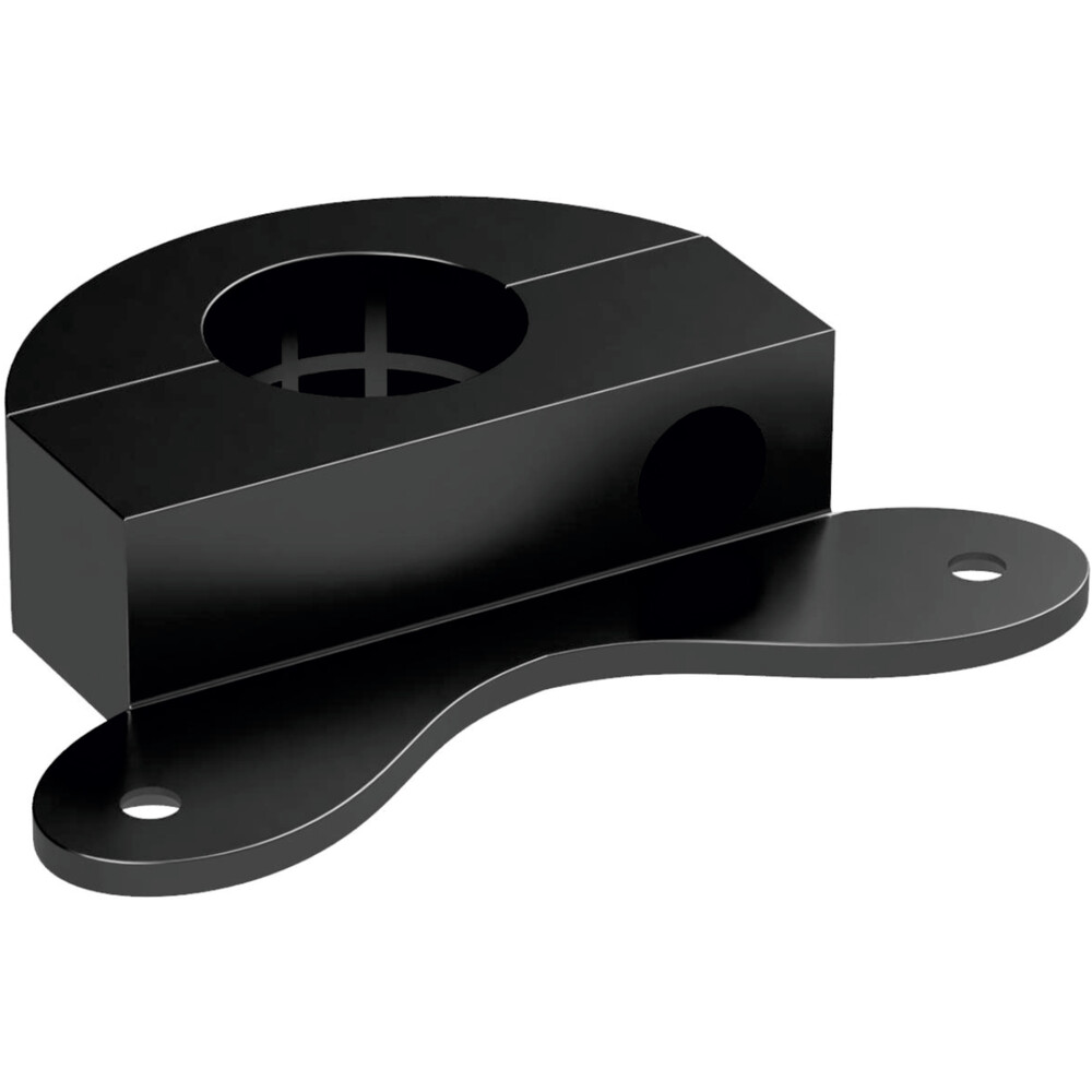 Regalbodenhalter Endst&uuml;ck PIPE &Oslash; 25 mm schwarz 2er-Set