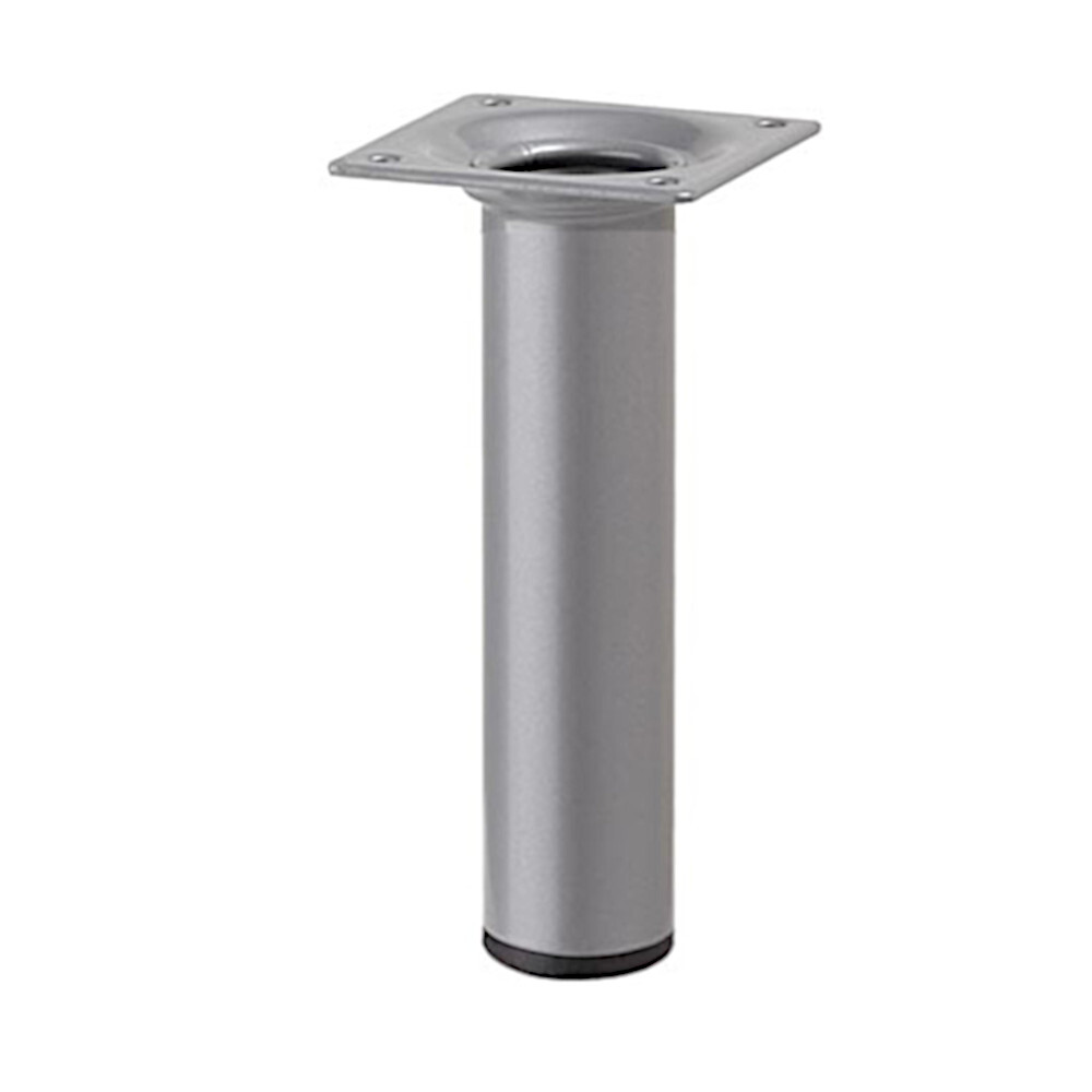 Möbelfuß POP 100 x 30 mm rund in mattem Silber