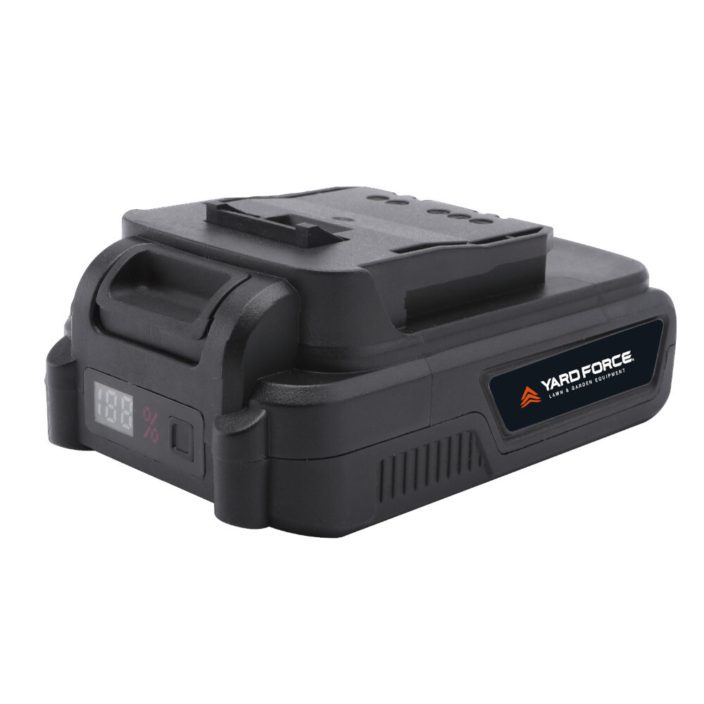 YARD FORCE Li-Ion-Akku 20 V, 2,0 Ah mit Digitalanzeige