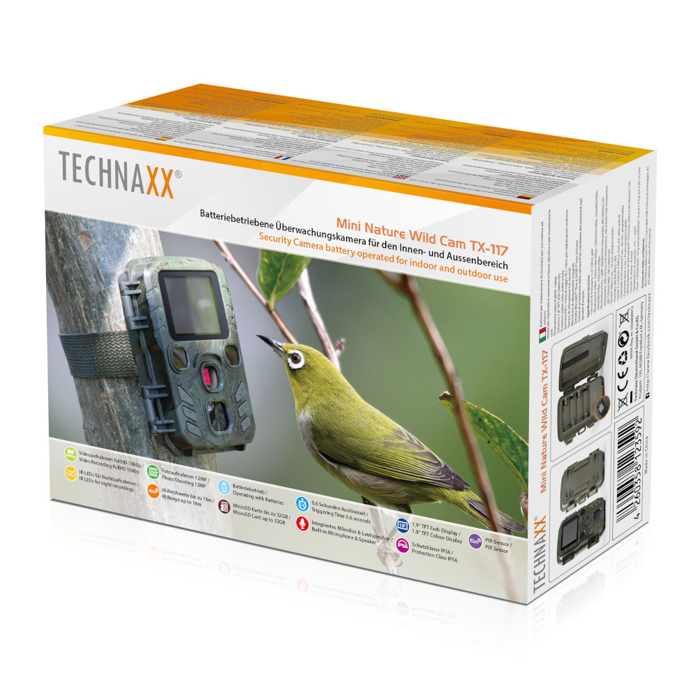 Technaxx Mini Nature Wild Cam TX-117 Überwachungskamera image number 3